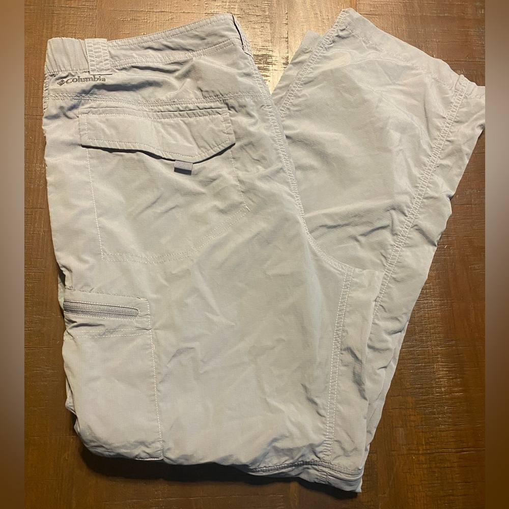 Columbia Omni-Shade Nylon Convertible Packable Hiking Pants Shorts Men's Sz 38